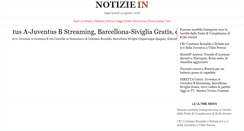 Desktop Screenshot of notiziein.it