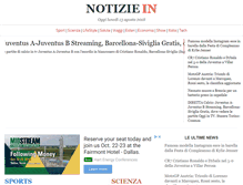 Tablet Screenshot of notiziein.it